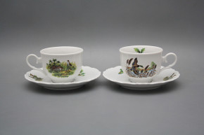 Tea cup 0,18l with saucer Ofelia Feathered game BB