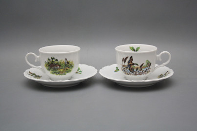 Tea cup 0,18l with saucer Ofelia Feathered game BB č.1