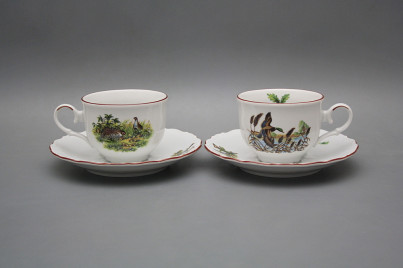 Tea cup 0,18l with saucer Ofelia Feathered game HL č.1