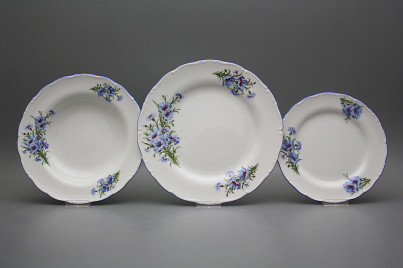 Plate set Ofelia Cornflowers 12-piece CAL č.1