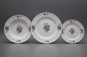 Plate set Ofelia Violets 24-piece GFL
