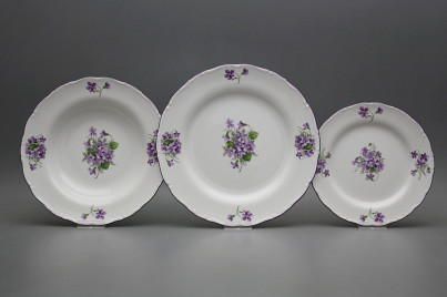 Plate set Ofelia Violets 12-piece GFL č.1