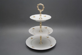 Three tier stand Marie Louise Tea roses EBB
