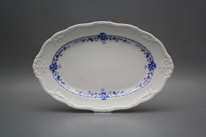 Oval dish 32cm Marie Louise Royal Blue BB