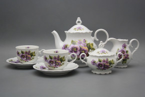 Tea set Ofelia Pansy 15-piece BB