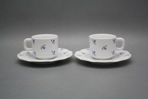 Cup 0,2l with saucer Benedikt Forget-me-not Sprays BB