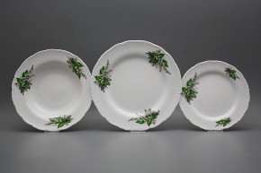 Plate set Ofelia Lilies of Valley 36-piece CBB