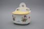 Wall box for sugar with wooden cover Meissen bouquet AL č.2