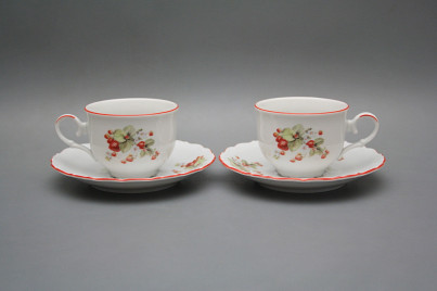 Tea cup 0,18l with saucer Ofelia Strawberries CL č.1