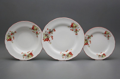 Plate set Ofelia Strawberries 18-piece CCL č.1