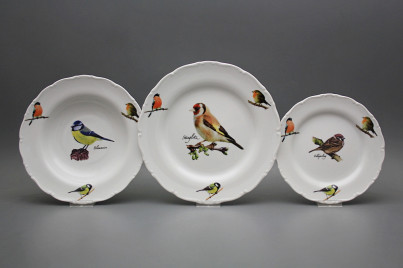 Plate set Ofelia Bird world 12-piece GBB č.1