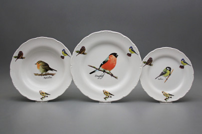 Plate set Ofelia Bird world 18-piece GBB č.1