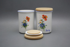 Box with wooden cover C - big Field flowers AL