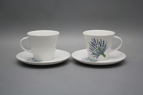 Cup high 0,2l with saucer Tom Lavender BB