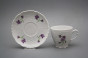 Coffee cup 0,15l and saucer Opera Violets BB č.2