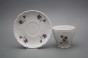 Coffee cup 0,15l and saucer Opera Violets BB č.3