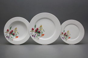 Plate set Nina Flowering meadow Motive A 24-piece HBB