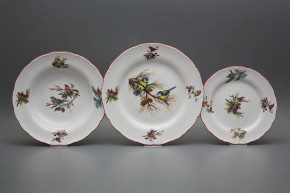 Plate set Ofelia Birds without butterflies 24-piece GCL