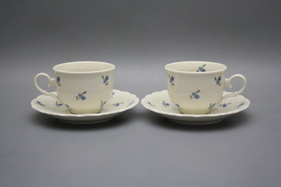 Tea cup 0,18l with saucer Ofelia Ivory Forget-me-not Sprays BB č.1