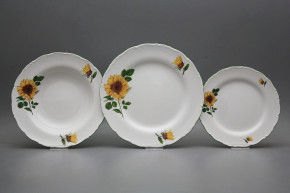 Plate set Ofelia Sunflowers 12-piece CZL