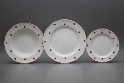 Plate set Ofelia Ladybirds 24-piece ACL č.1