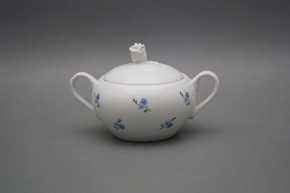 Sugar bowl 0,3l with handles Rokoko Forget-me-not Sprays BB