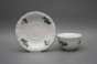 Cup low with saucer C1ZC1 Rokoko Lilies of valley ZL č.2