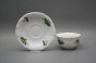 Cup low with saucer C1ZC1 Rokoko Lilies of valley BB č.2