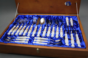 Set of cutlery Bohemia 1987 with box Tea roses 24-piece BB