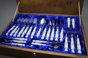Set of cutlery Bohemia 1987 with box Forget-me-not Sprays 24-piece AL