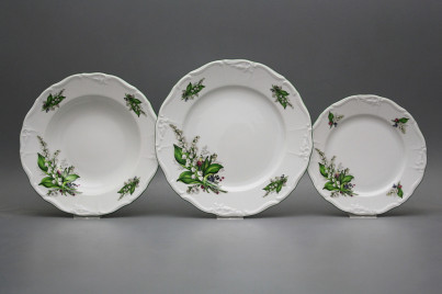 Plate set Marie Louise Lilies of valley 36-piece EZL č.1