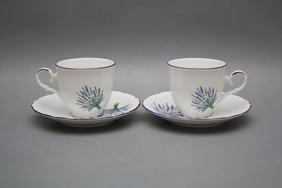 Coffee cup 0,18l and saucer Ofelia Lavender FL č.1