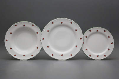 Plate set Ofelia Ladybirds 12-piece AZL č.1