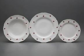 Plate set Ofelia Ladybirds 18-piece AZL