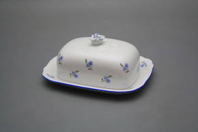 Butter dish small Rokoko Forget-me-not Sprays AL