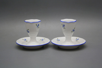 Egg cup with stand Rokoko Forget-me-not Sprays AL č.1