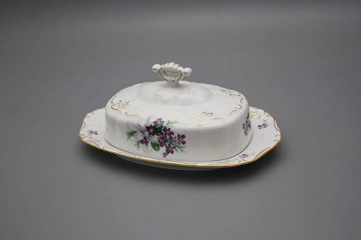 Butter dish Marie Louise Sweet violets GL LUX č.1