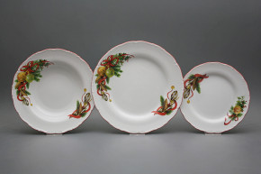 Plate set Ofelia Christmas ornament 18-piece DCL