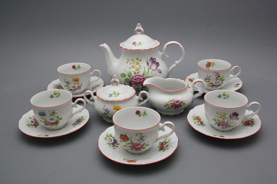 Tea set Ofelia Meissen bouquet 15-piece CL č.1