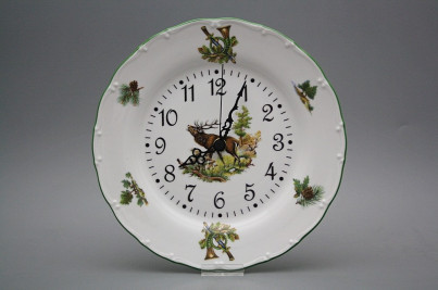 Plate clock 25cm Ofelia Roaring stag FZL č.1