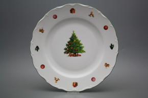 Flat round dish 31cm Verona Christmas Tree JZL