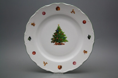 Flat round dish 31cm Verona Christmas Tree JZL č.1