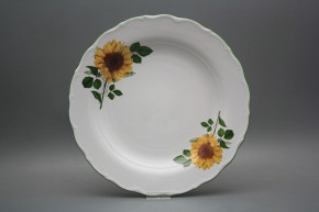 Flat round dish 31cm Verona Sunflowers DZL