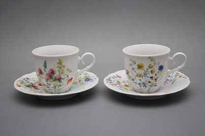 Coffee cup 0,18l and saucer Ofelia Flowering meadow BB č.1
