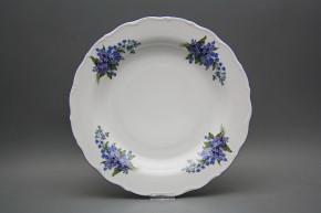 Flat round dish 31cm Verona Forget-me-not EAL