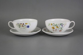 Cup low 0,35l with saucer Isabelle Flowering meadow Pattern B HBB