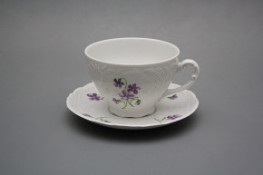 Tea cup 0,17l and saucer Opera Violets BB