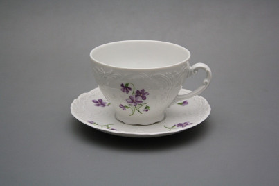 Tea cup 0,17l and saucer Opera Violets BB č.1