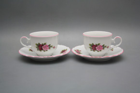 Tea cup 0,18l with saucer Ofelia Elizabeth rose CRL