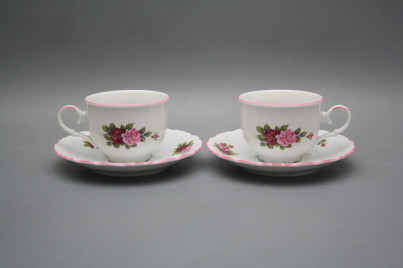 Tea cup 0,18l with saucer Ofelia Elizabeth rose CRL č.1